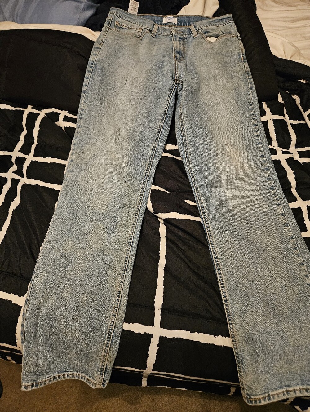Denizen by Levi's 231 Athletic Fit Jeans Men's 33x32 Light Wash Stretch Denim
